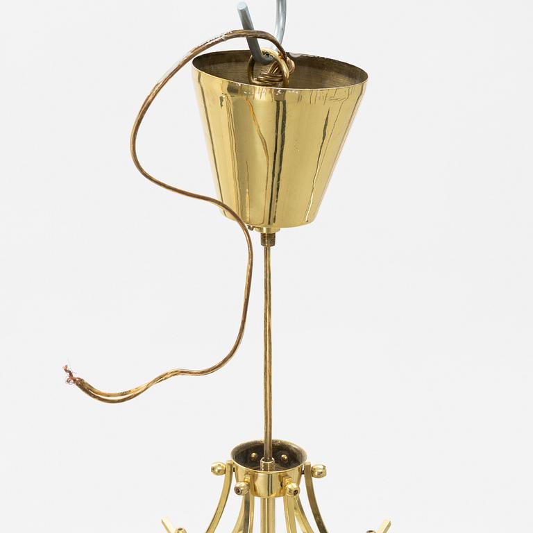 A brass lantern, second half of the 20th century.