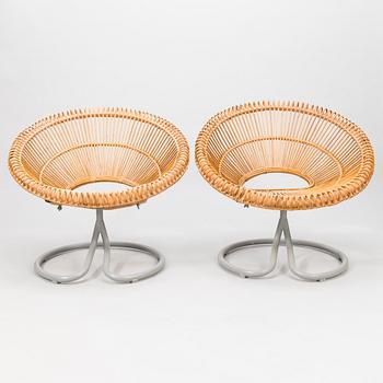 FÅTÖLJER, ett par, "Rondo", Göte-Möbler I Nässjö AB, Nässjö, 1960-tal.