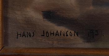JOHANSSON NORSBO, HANS, olja på duk. Sign. o dat. 1931.