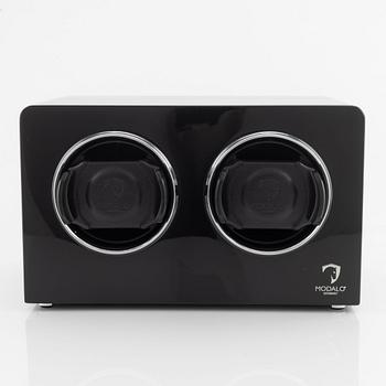 Modalo, watch winder, approx. 22.50 × 19.50 × 14 cm.