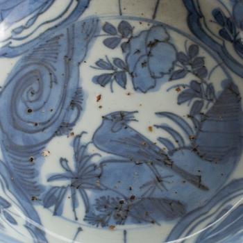 SKÅL, kraakporslin, Kina, Wanli, 1562-1620.