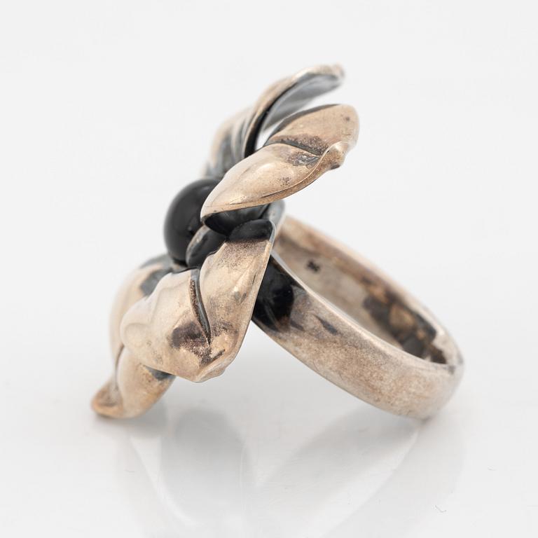 A Georg Jensen silver ring.