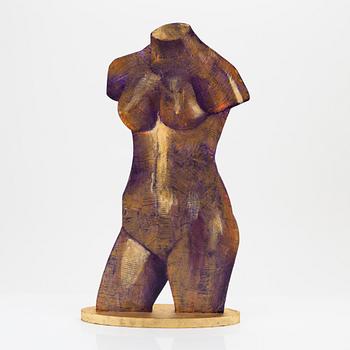 Michael Qvarsebo, sculpture, painted wood, signed.