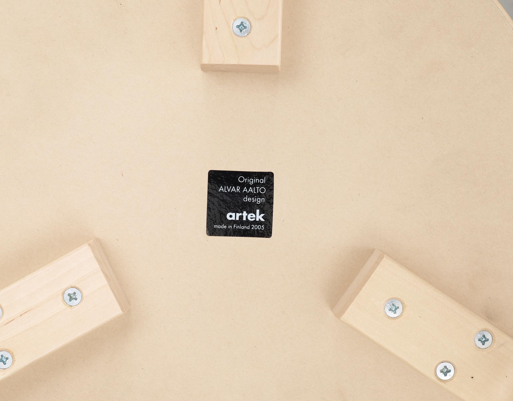 PALLAR, ett par, Modell E 60, Alvar Aalto, Artek, formgiven 1932-33.