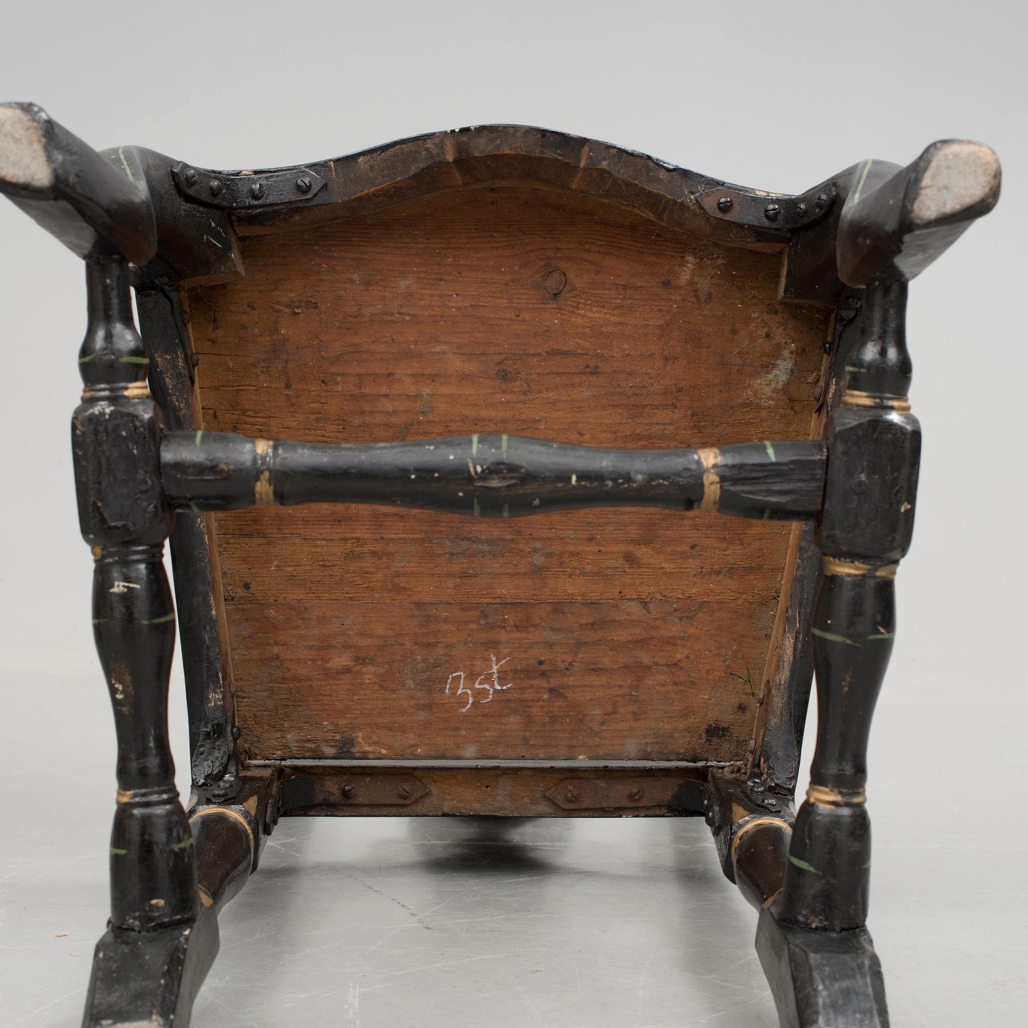 STOLAR, 3 st, senbarock, 1700-tal.