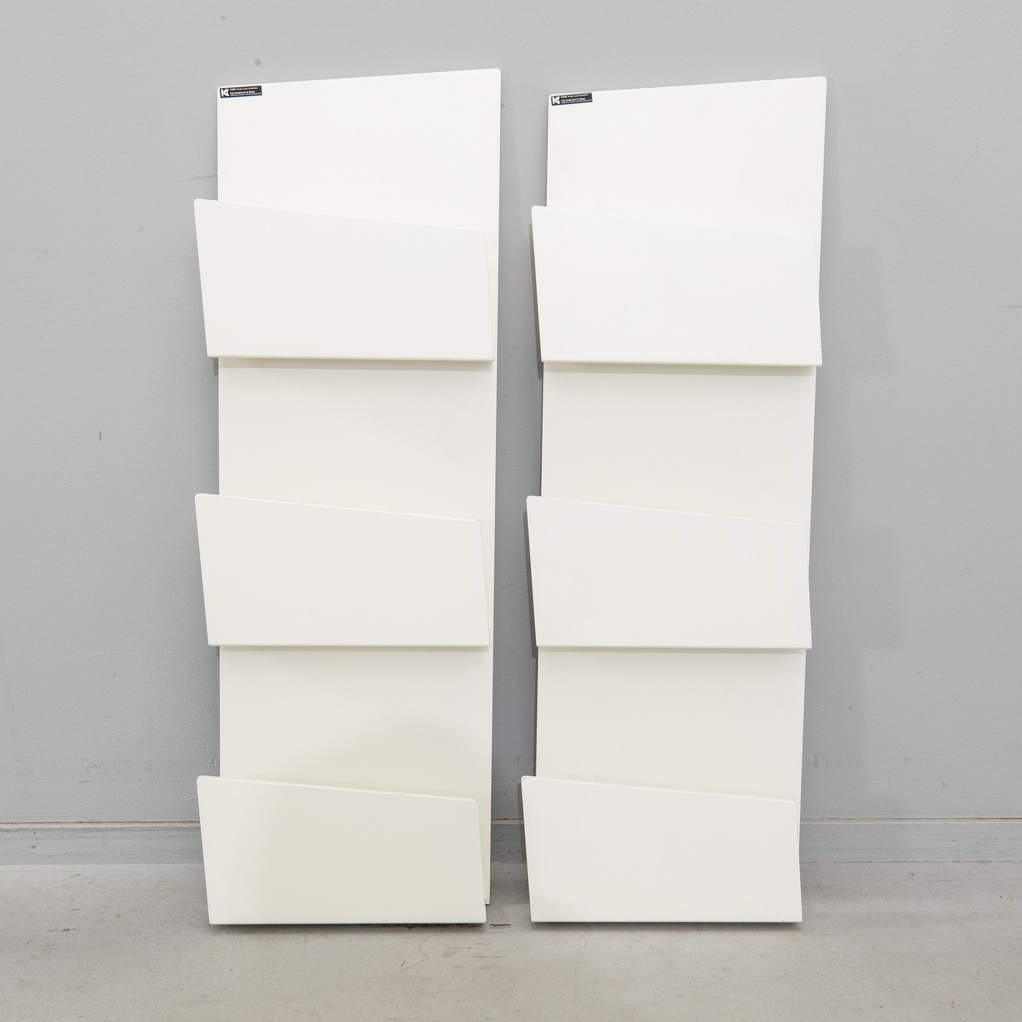 Louise Hederström newspaper racks 2 pcs "Collar" for Karl Andersson & Söner 2000s.