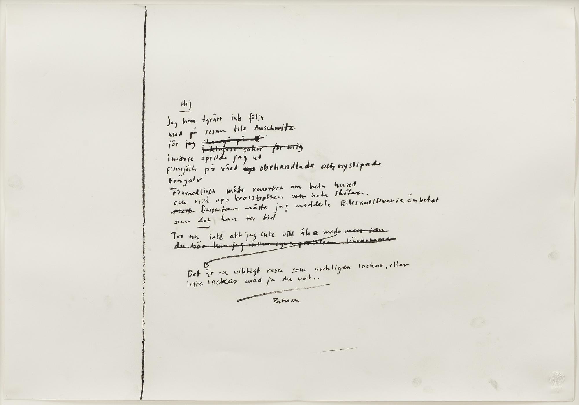 Patrick Nilsson, Untitled.