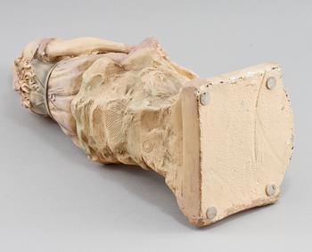SKULPTUR, bemålat gips, signerad A Moceau?, Paris, Frankrike, omkring sekelskiftet 1800/1900.
