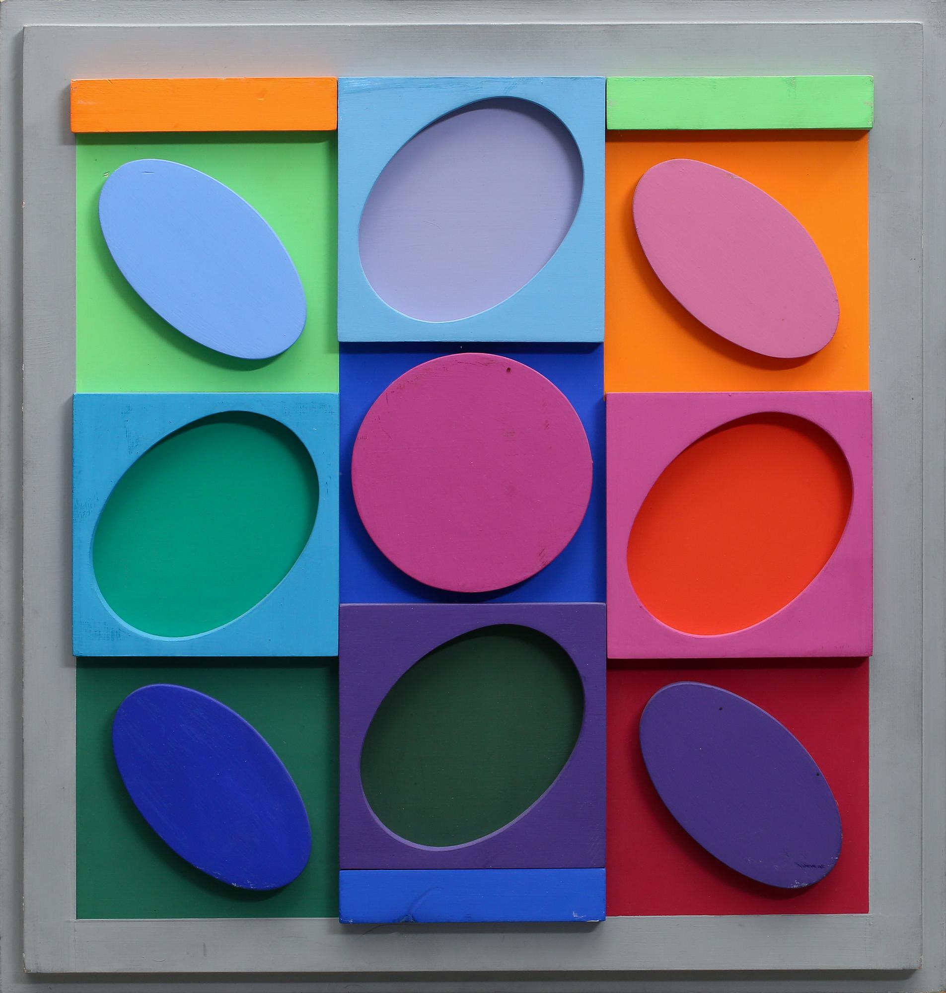 VICTOR VASARELY, väggrelief, à tergo signerad, numrerad 2/50 och daterad 1967.