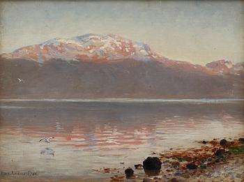 HANS ANDREAS DAHL, oil on canvas, signed.