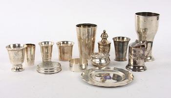 PARTI DIVERSE, ca 12 delar, silver mm.