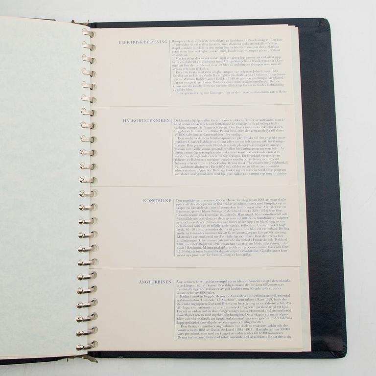 Minnesmyntsamling, 100 st, sterlingsilver, "Mänsklighetens 100 största uppfinningar", Franklin Mint.