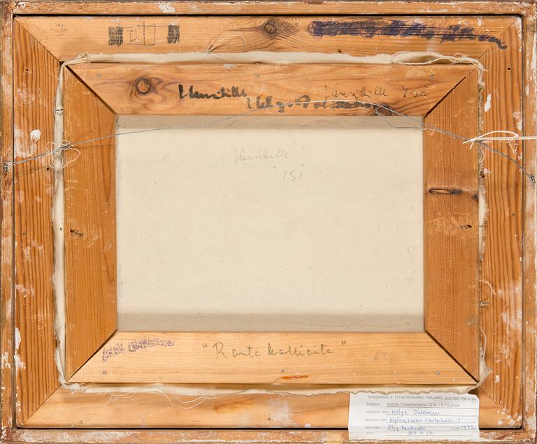 Helge Dahlman, olja på duk, signerad.