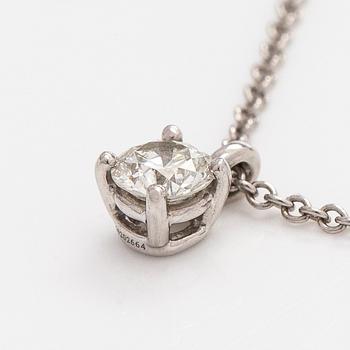 Tiffany & Co, kaulakoru, platinaa ja briljanttihiottu timantti.
