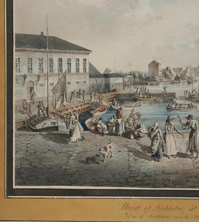 Johan Fredrik Martin, ”Stockholm åt Saltsjön" ("Utsigt af Stockholm tagen ifrån ingången till Blasieholmen").