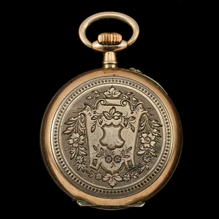 FICKUR, delvis silver, 1900-tal.