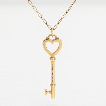 Tiffany & Co, halsband, "Heart Key", 18K guld.