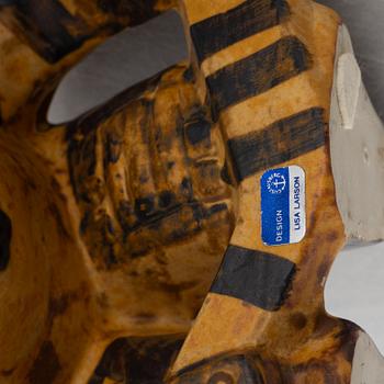 Lisa Larson, figuriner, 2 st, stengods, "Ishockeyspelare", Gustavsberg.