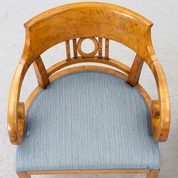 Pair of armchairs, Late Empire, mid-19th century.