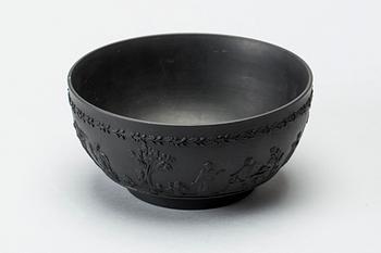 SKÅL, black basalt, Wedgwood, 1900-tal.