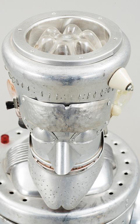 SKULPTUR, metall, glas samt plast, "Frankenstein Robot", Clayton Bailey, 1987.