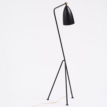 Greta Magnusson Grossman, a black lacquered 'G-33' / Grasshopper floor light, Bergboms, Malmö, Sweden 1950s.