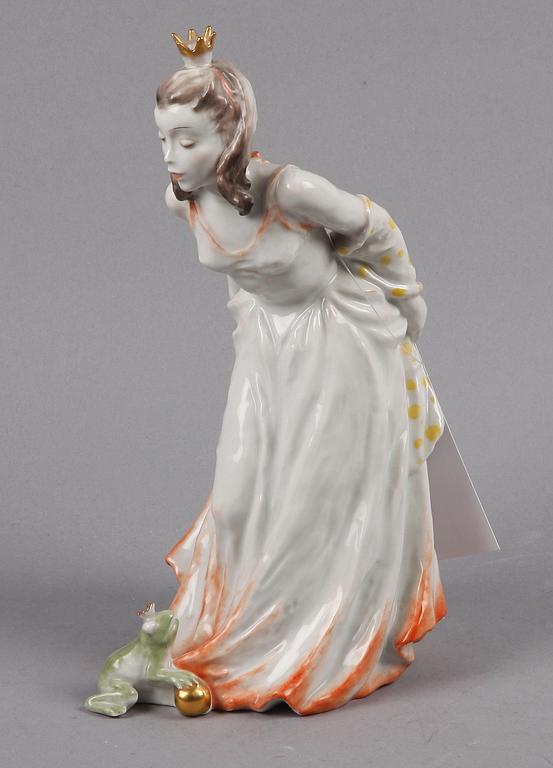 FIGURIN, porslin, modellnr 1793, Friedrich-Gronau, Rosenthal Kunstabsteilung, Tyskland.