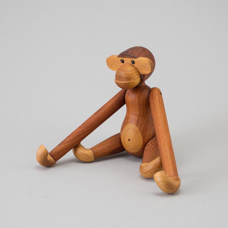 A Kay Bojesen wood figurine in the shape of a monkey.