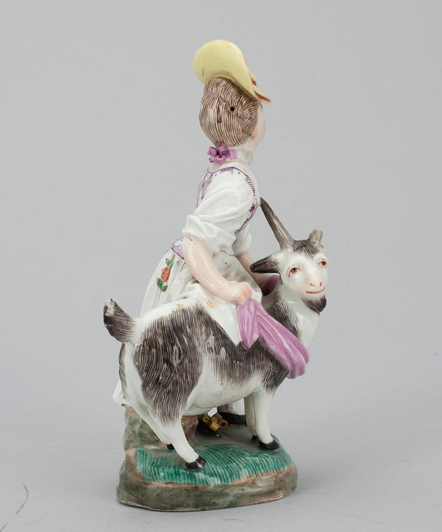 FIGURIN, porslin Tyskland, Höchst, 1700-talets slut.