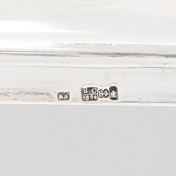 A silver tray, Moscow, Russia 1884.