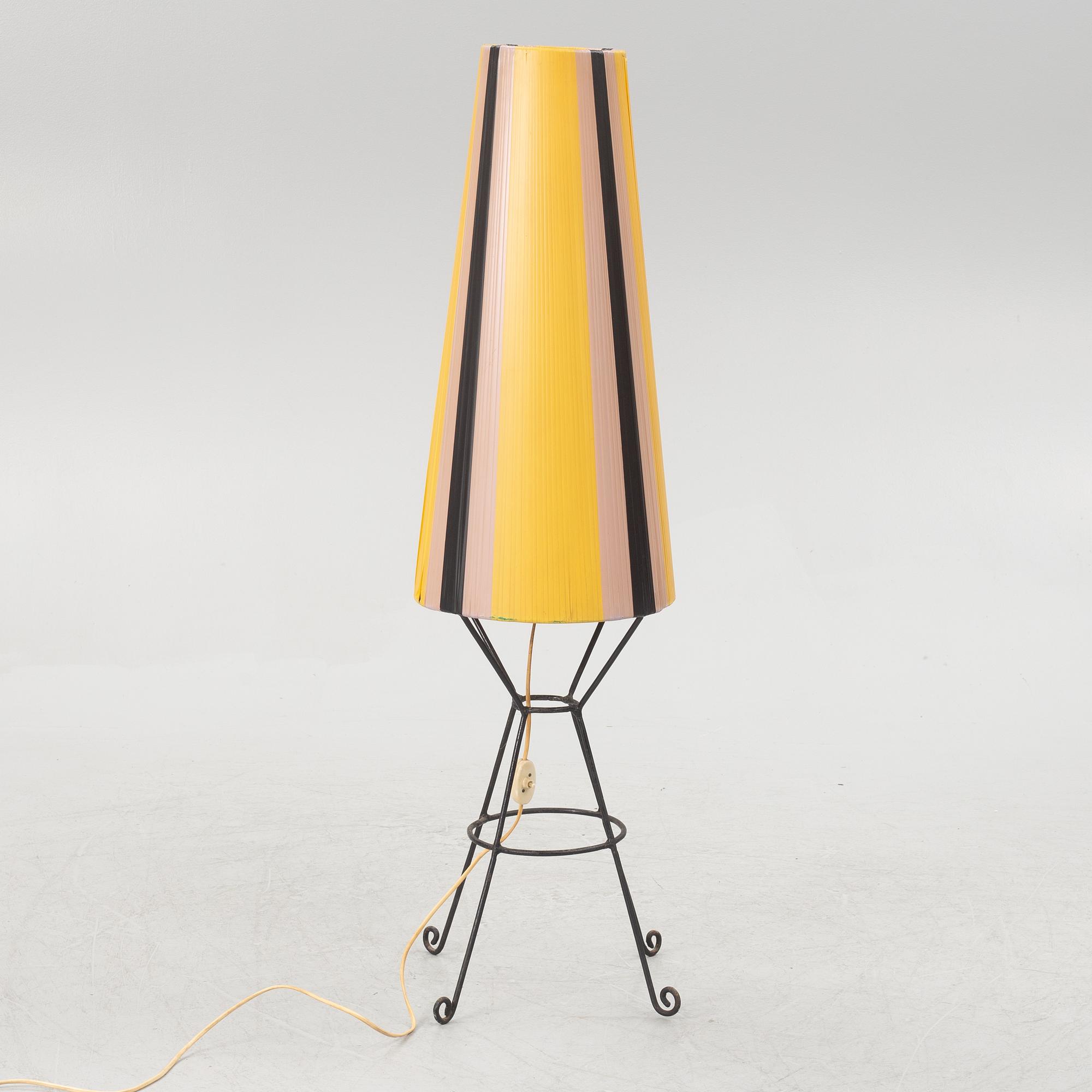 A floor lamp, 1950's.