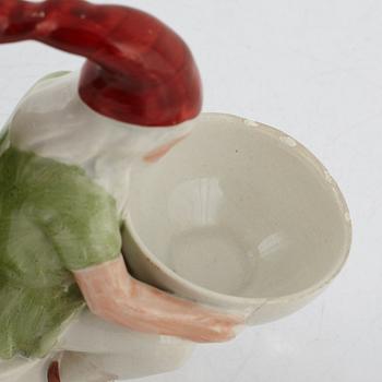 Alf Wallander, a pair of Swedish Jugend salt cellars, Rörstrand, early 20th Century.