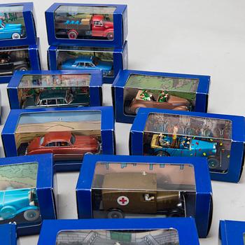 A 56-piece collection Tintin cars, Hergé-Moulinsart.