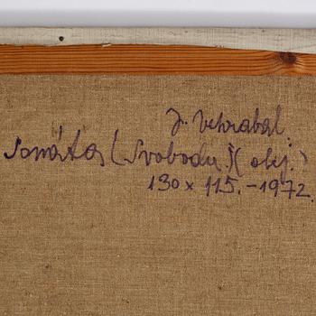 Josef Vohrabal, öljy kankaalle, signeerattu ja päivätty 1972.