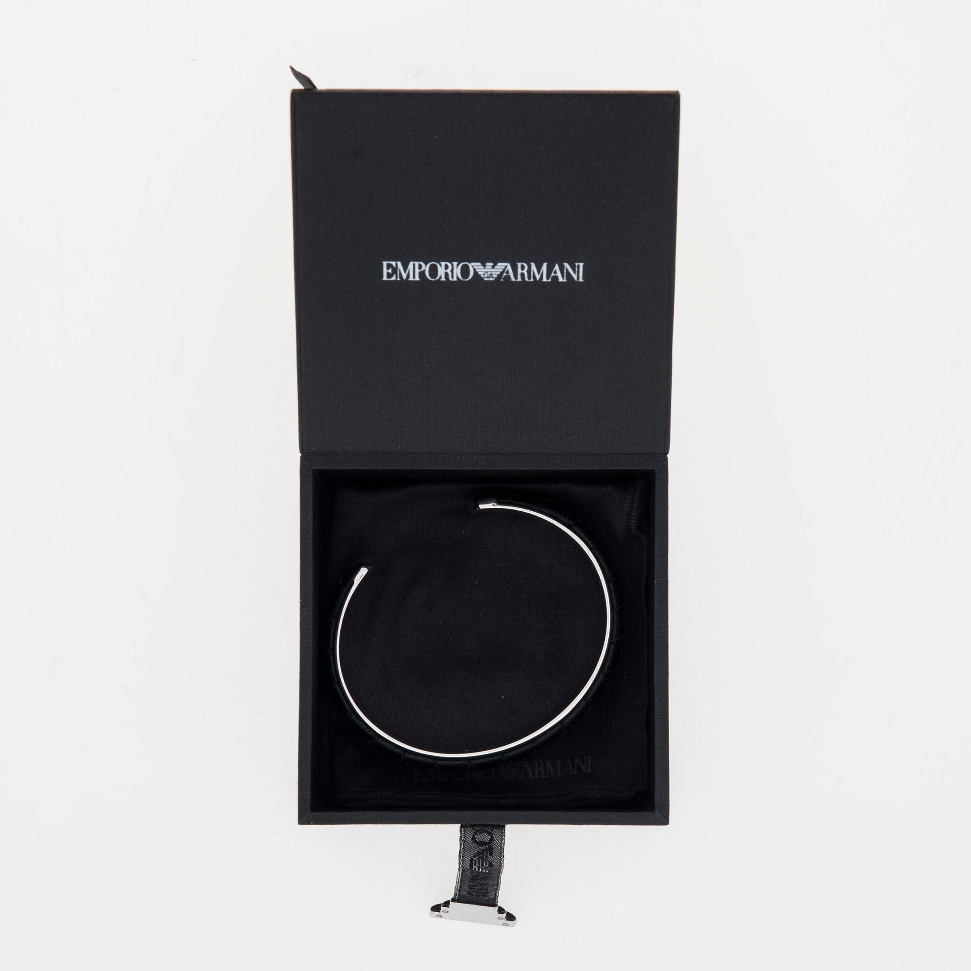 ARMBAND, silver, Armani.