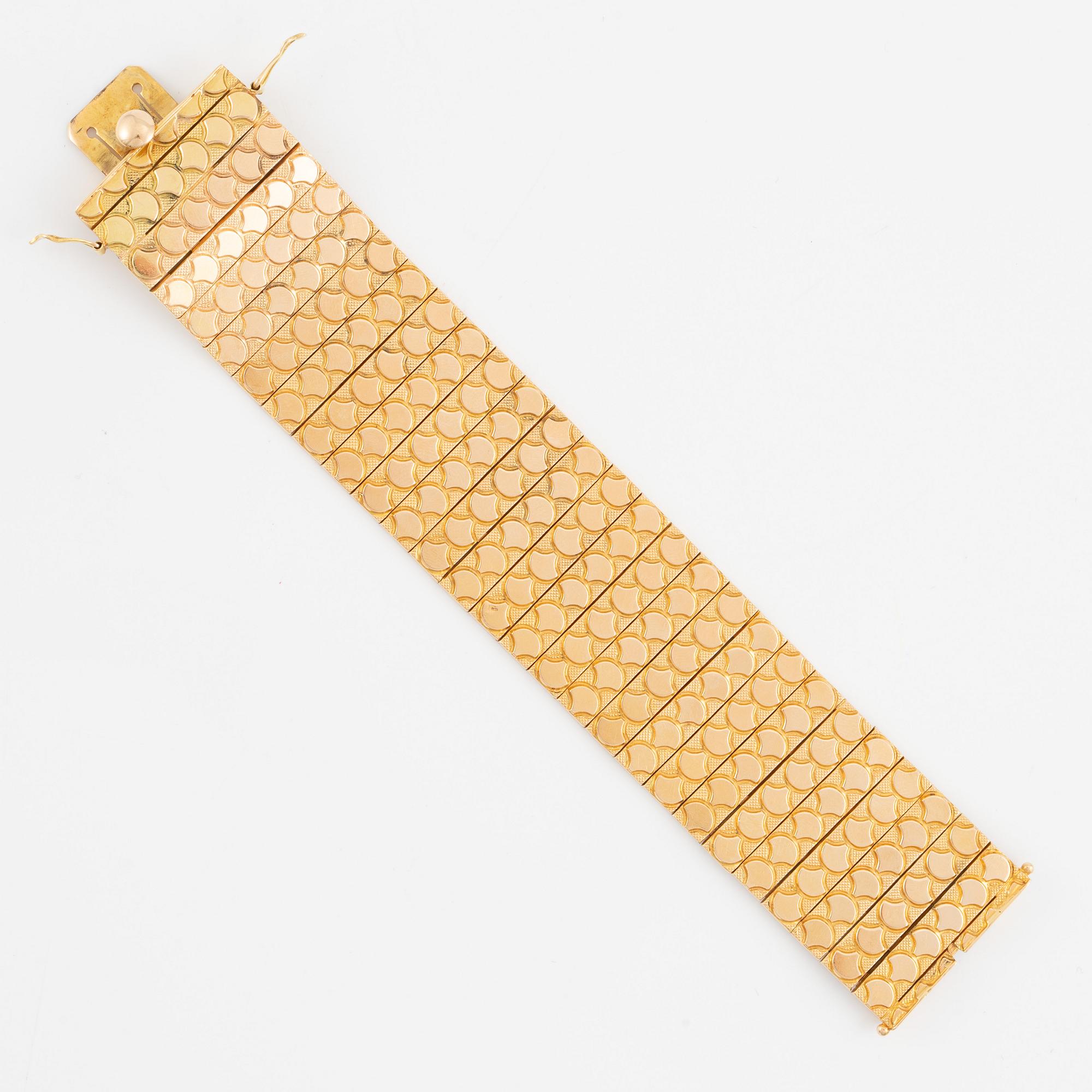 Bracelet, 18K gold, Italy.