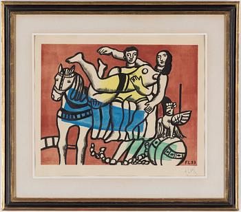 FERNAND LÉGER, efter, färglitografi, signerad med bläck samt i trycket och daterad -53, numrerad (246?)/285.