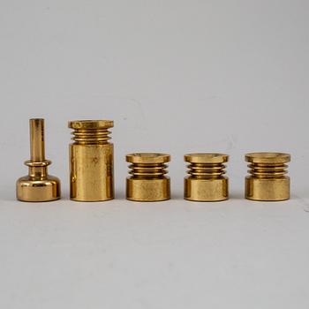 HANS-AGNE JAKOBSSON,  22 brass candle sticks.