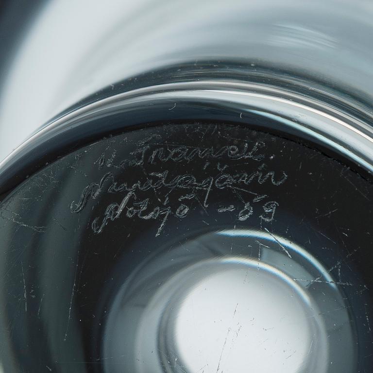 Kaj Franck, vase, glass, model "KF 260", signed K. Franck Nuutajärvi Notsjö -59. Designed in 1959.