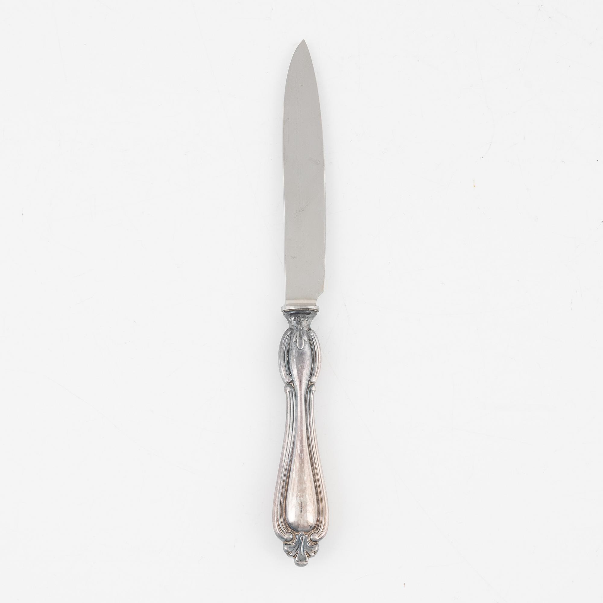 Bestick, 20 st, silver, bl a CG Hallberg, Stockholm 1955.