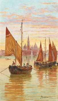 Antonietta Brandeis, "Barche da pesca, Venezia".