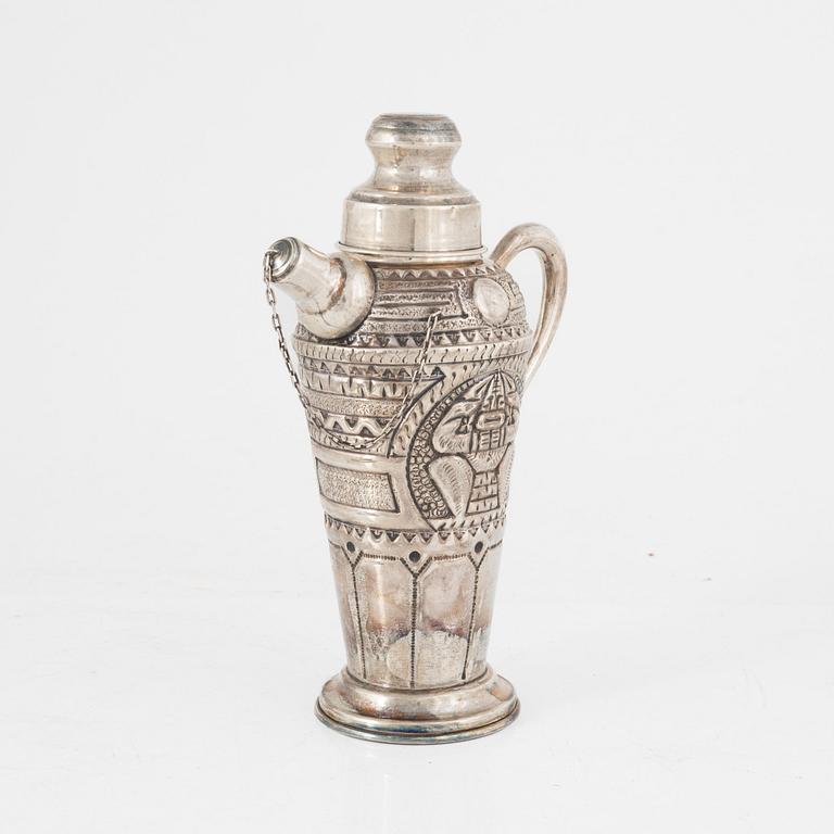 Shaker, silver, Sydamerika, 1900-talets första hälft/mitt.