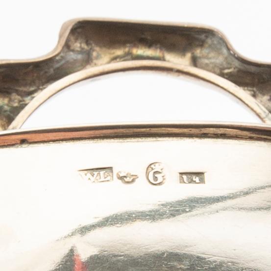 William Lyon pocket watch stand silver Gothenburg 1850 neo-Rococo.