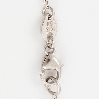 Necklace, Patrik af Forselles, 18K white gold with a brilliant-cut diamond 1.01 ct accompanied by GIA certificate.
