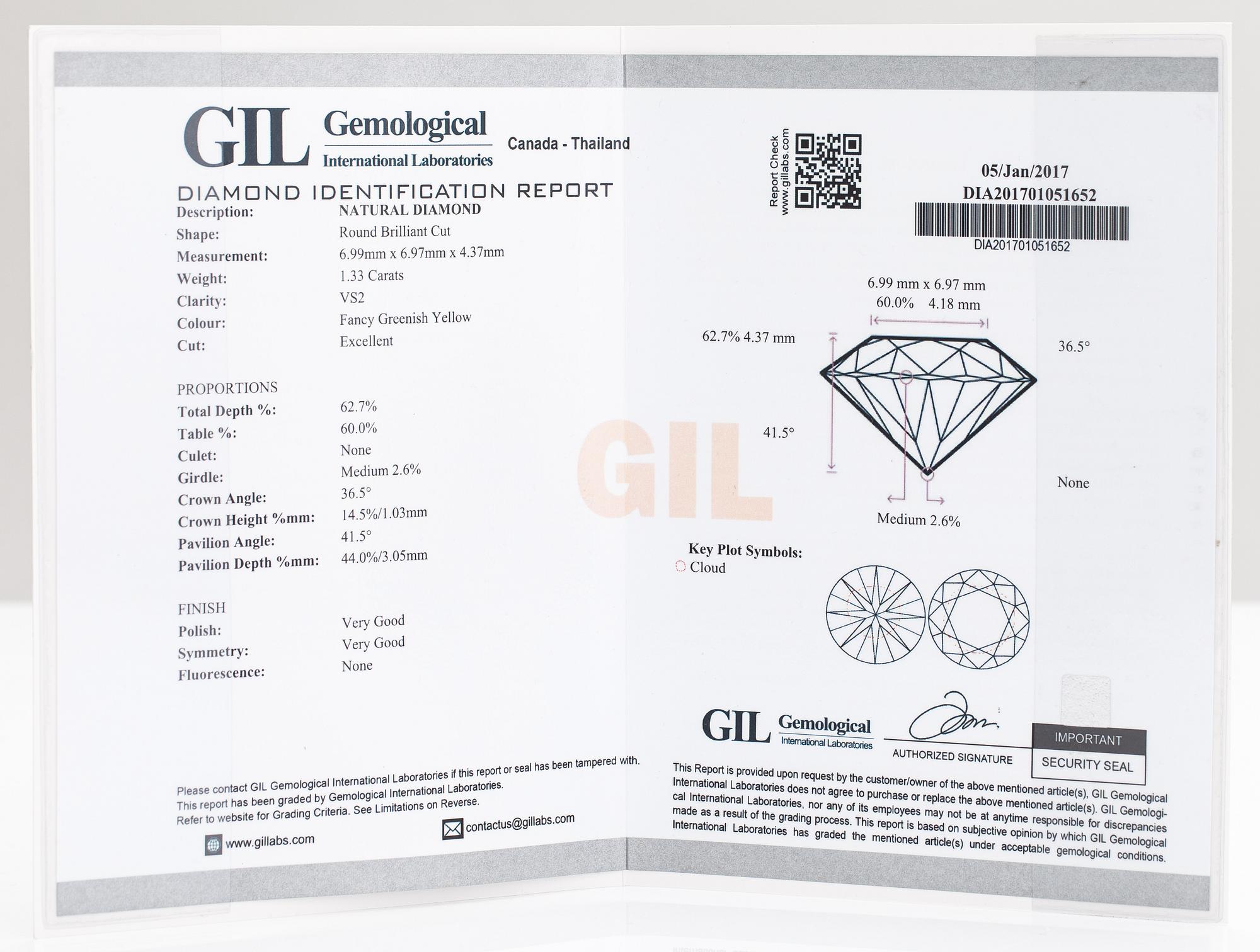 Ring, 14K vitguld, diamanter ca 1.49 ct tot. Jan Böckerman, Helsingfors 2018.