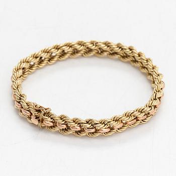 Armband, 14K guld. Utländska stämplar.