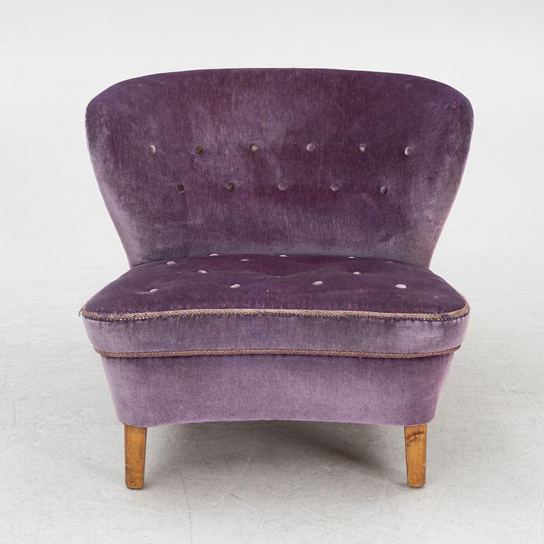 Gösta Jonsson, attributed, armchair, "Swedish Modern", 1940s/50s.