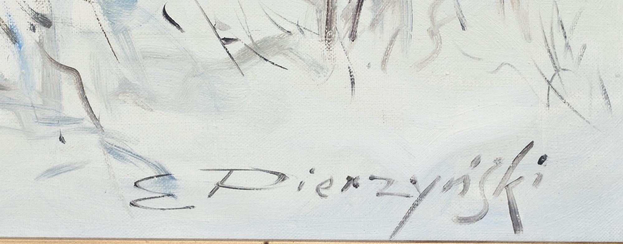 E PIERZYNSKI, olja på duk, sign.