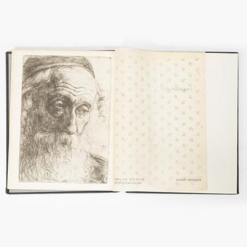 Hermann Struck, "Die Künst des Radieren's" bok med fem originaletsningar av bl a Edvard Munch och Max Liebermann.