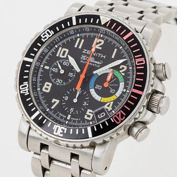 ZENITH, El Primero, Rainbow, Flyback, chronograph, wristwatch, 40 mm.